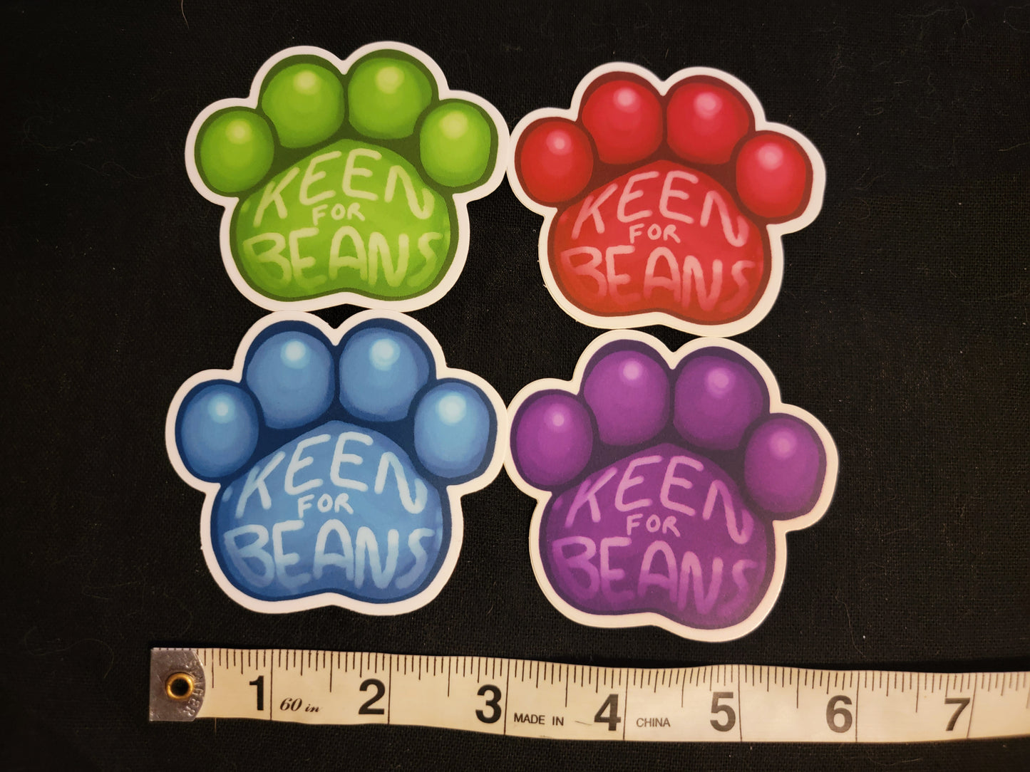 KEEN FOR BEANS STICKERS