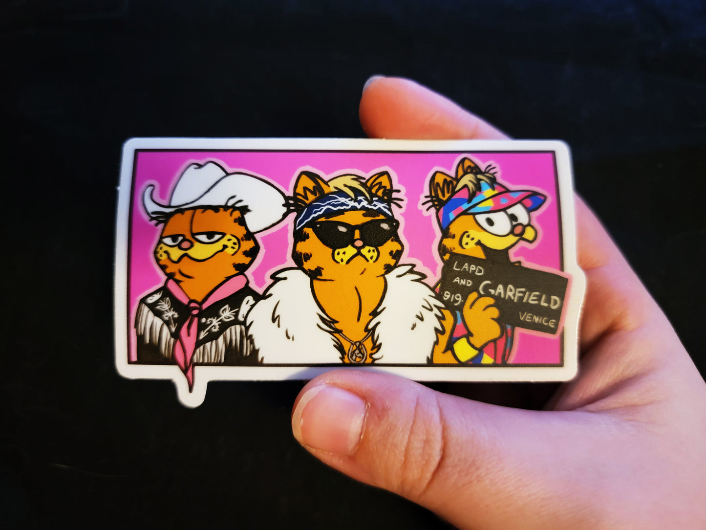 UNHINGED GARFIELD CAT STICKERS