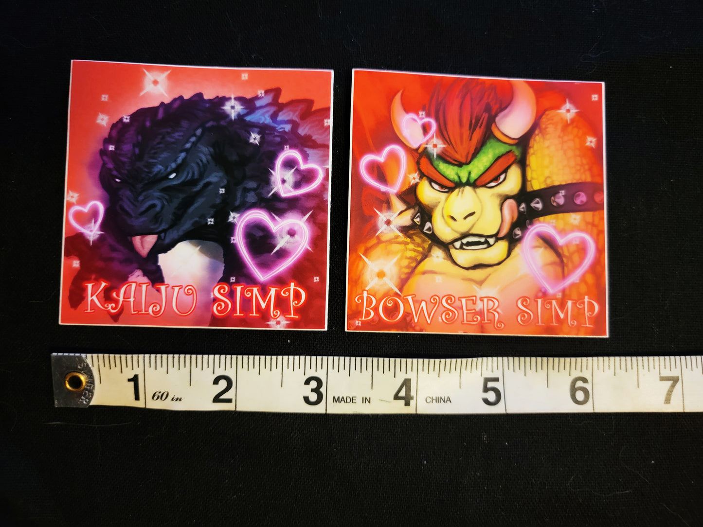 KAIJU SIMP/BOWSER SIMP STICKERS